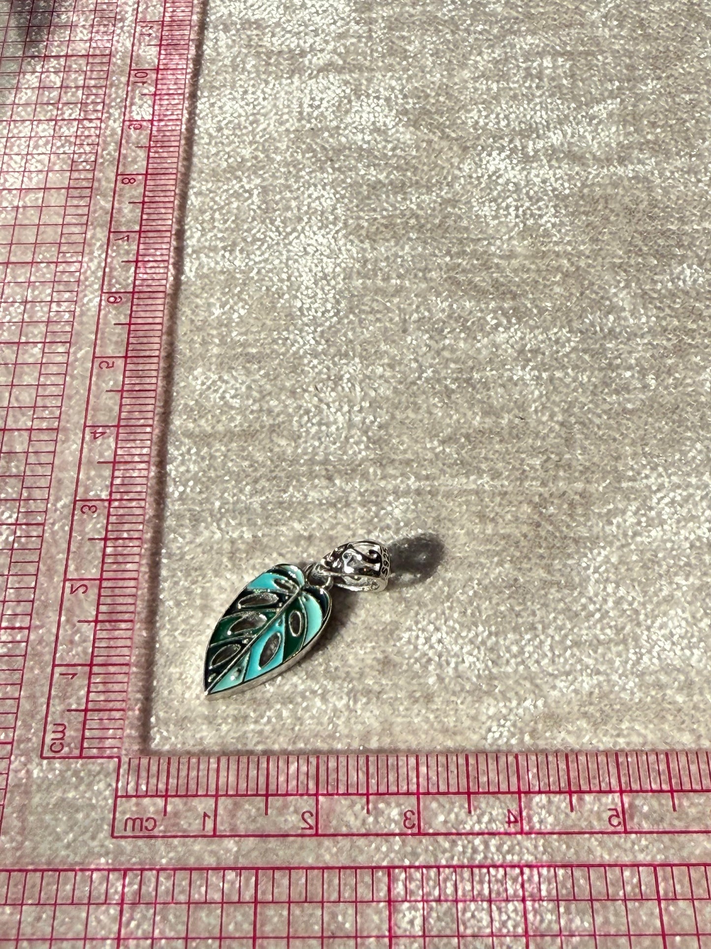 Monstera Leaf Pendant Sterling Silver 925