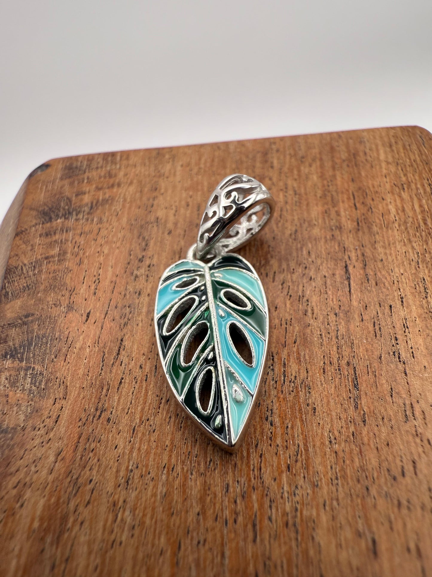 Monstera Leaf Pendant Sterling Silver 925