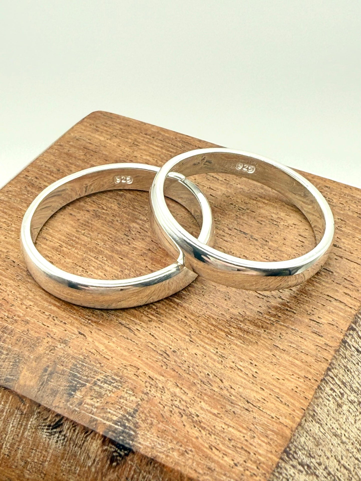 3mm Comfort Plain Band Sterling Silver 925