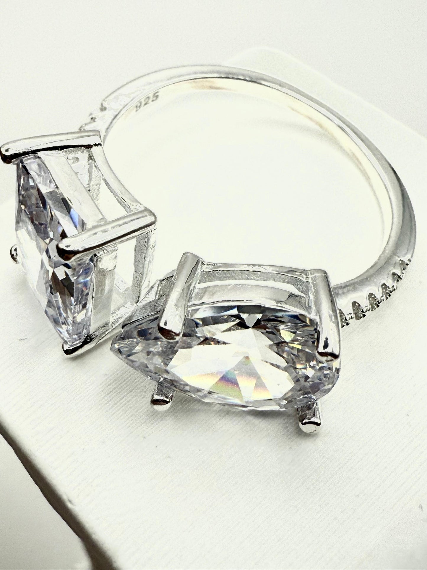 C/Z Statement Ring Sterling Silver 925