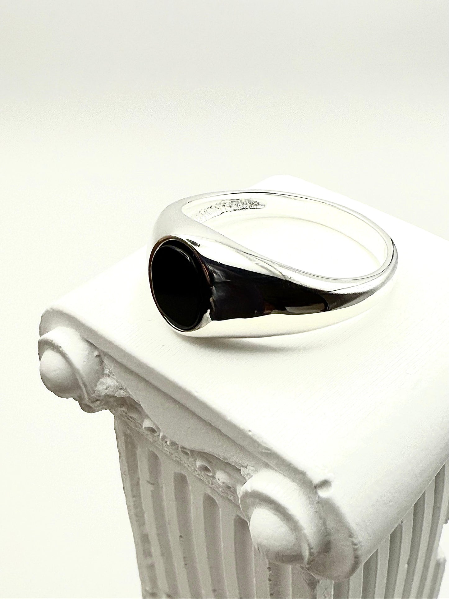 Onyx Signet Ring Sterling Silver 925