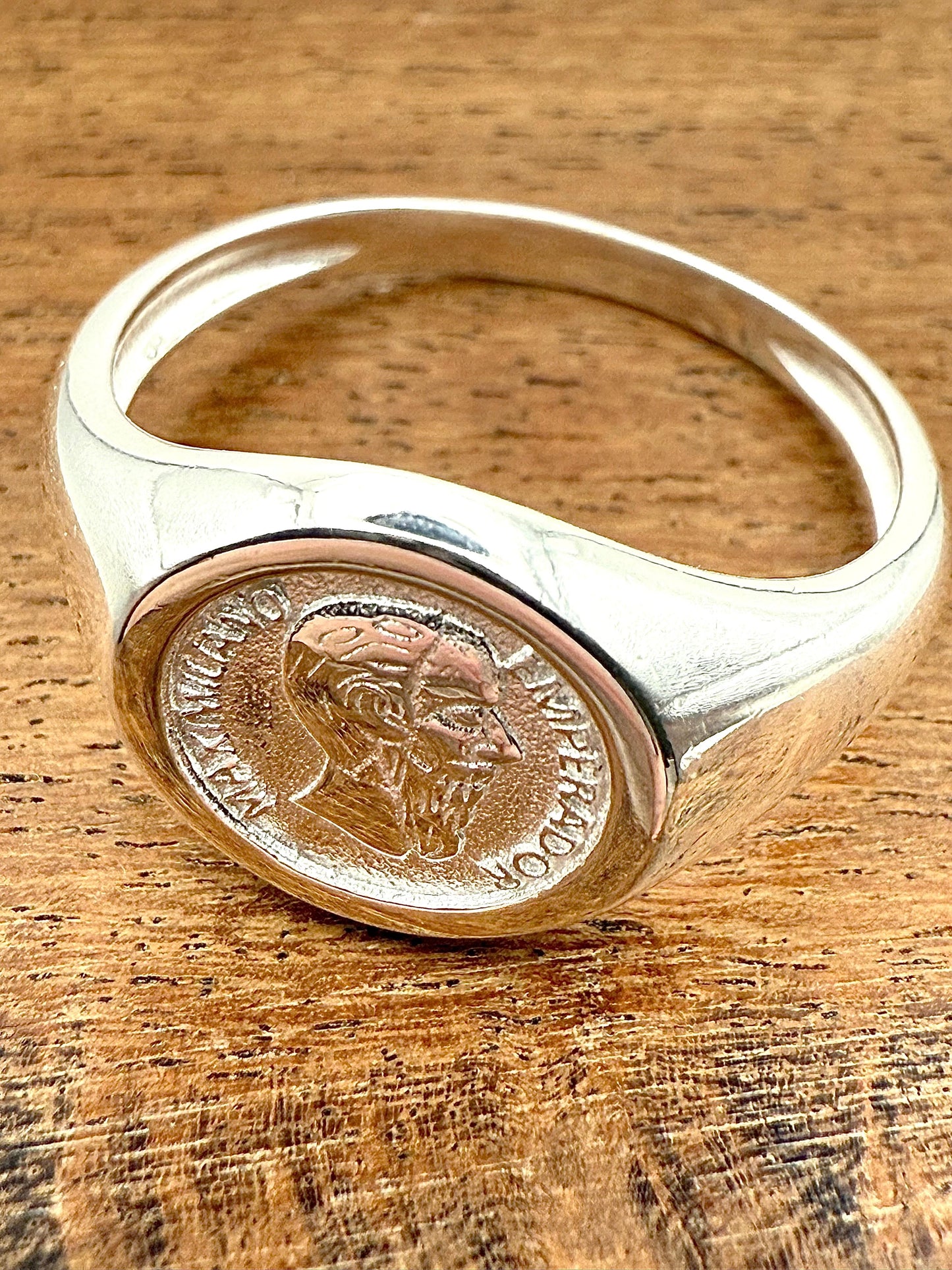 Peso Signet Ring Sterling Silver 925