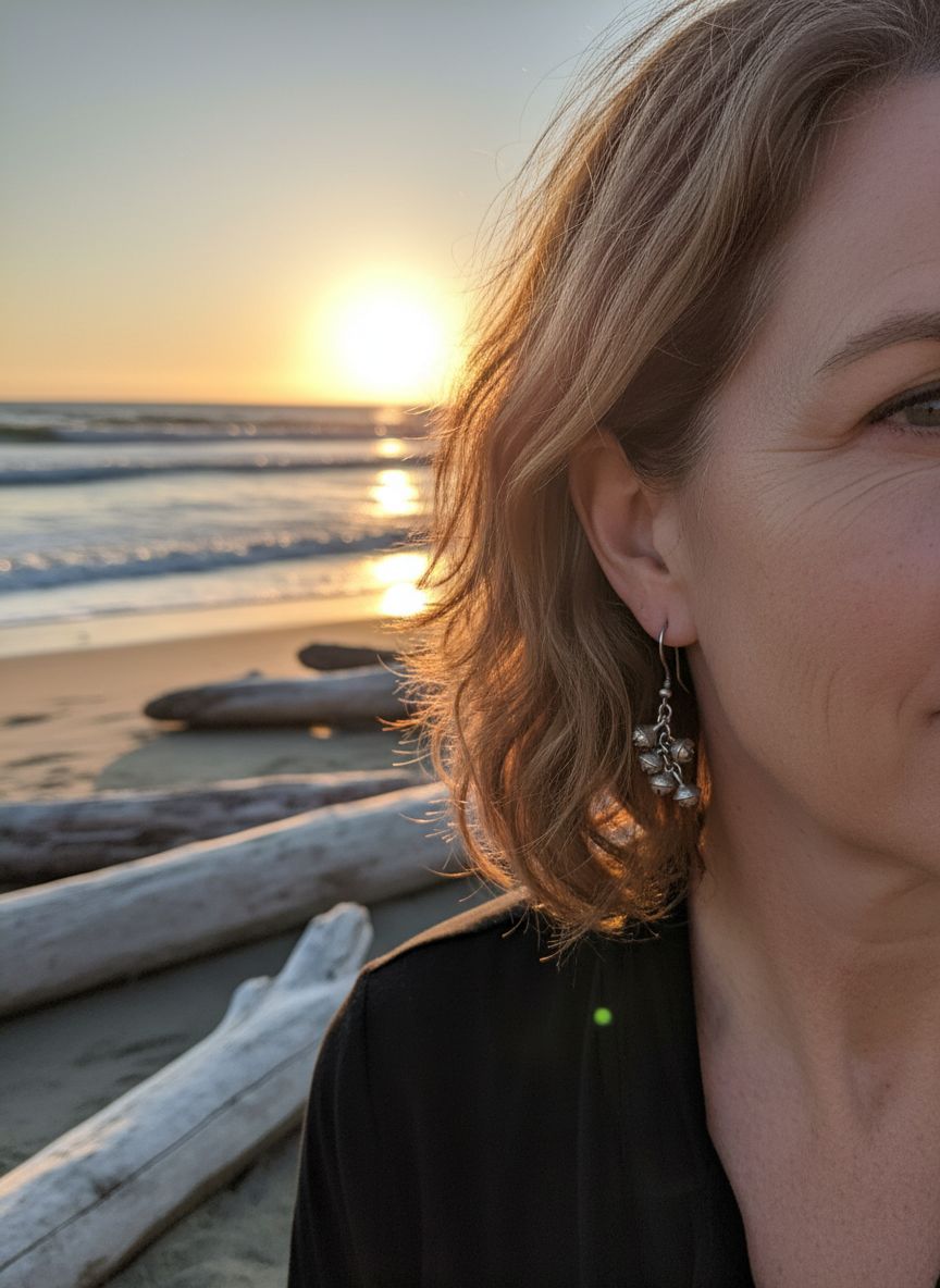 Eucalyptus seed cluster pod Earrings Sterling Silver 925