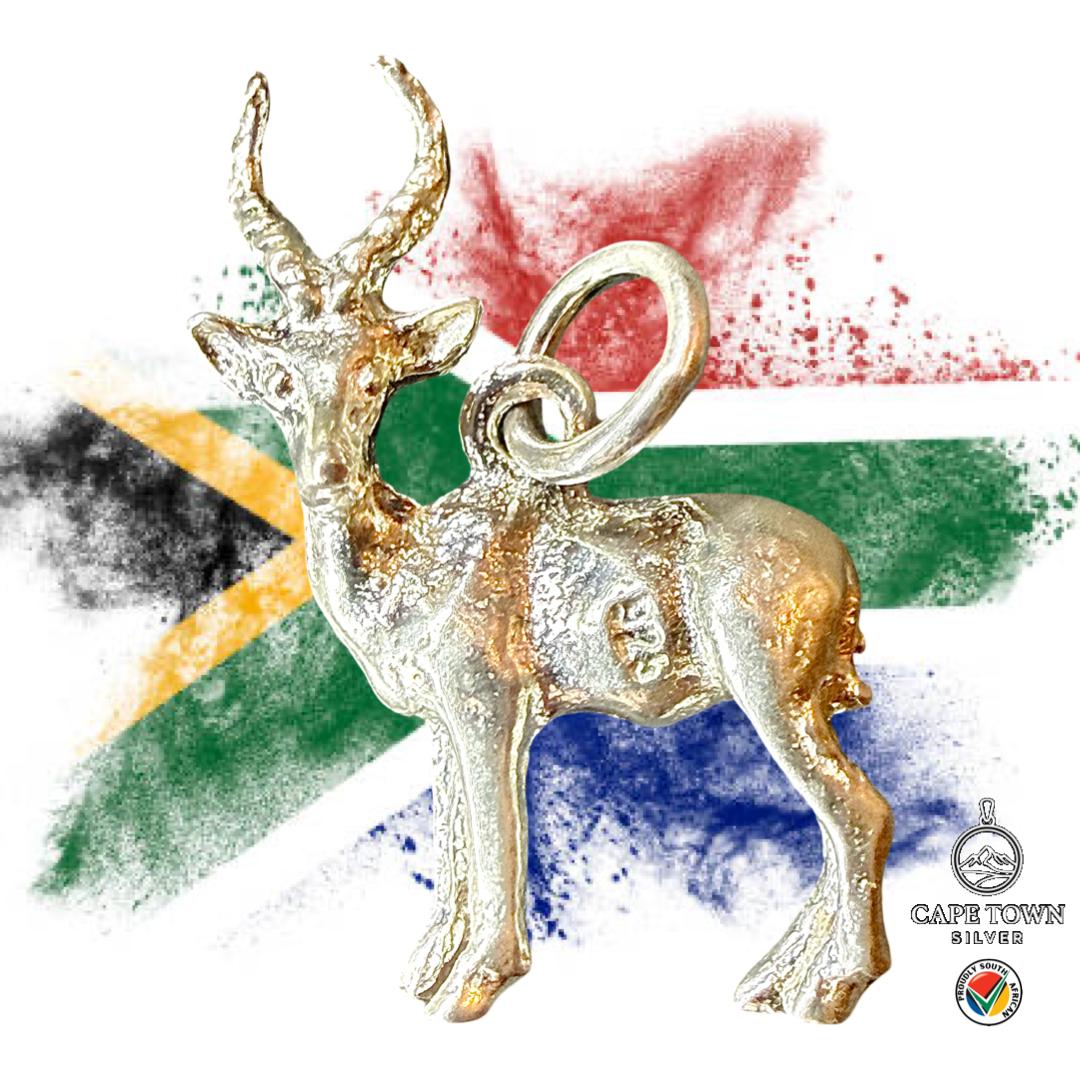 Springbok Pendant Sterling Silver 925