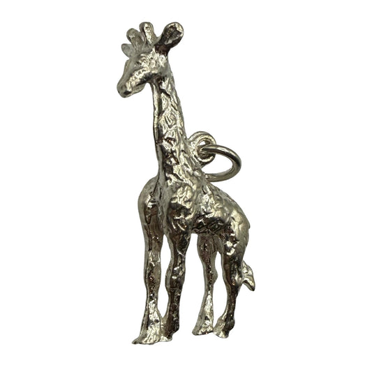 Giraffe 3D Pendant Sterling Silver 925