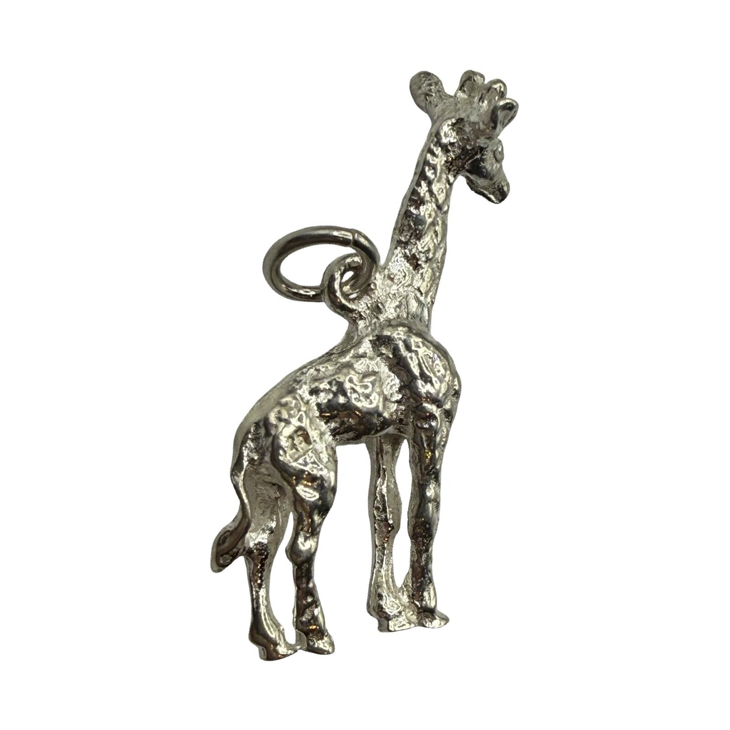 Giraffe 3D Pendant Sterling Silver 925