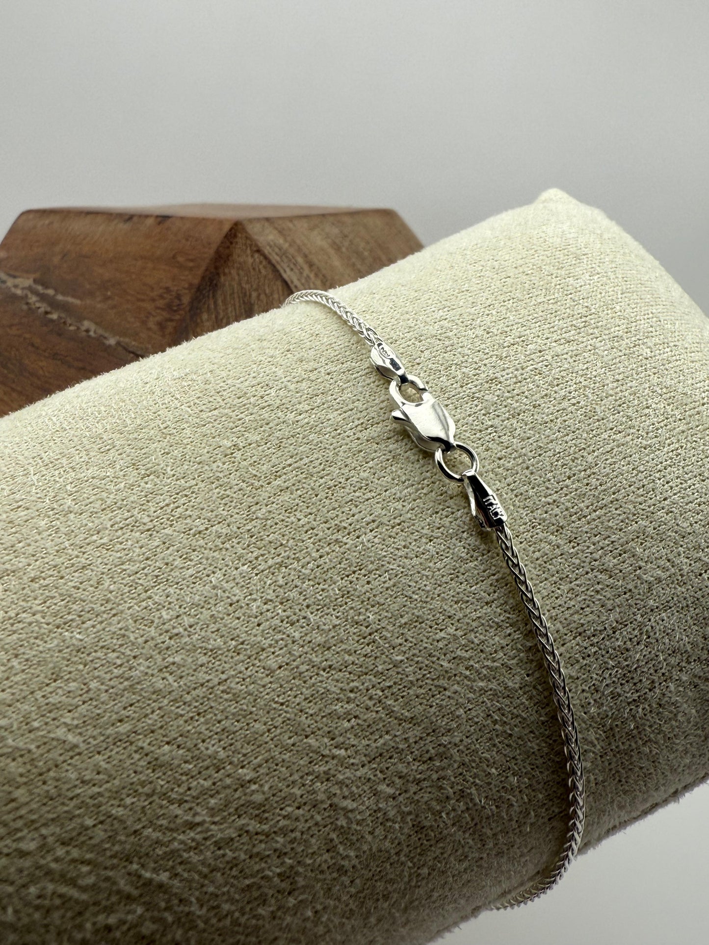 Wheat Bracelet 19cm Sterling Silver 925