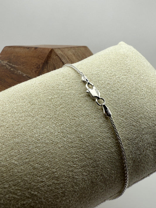 Wheat Bracelet 19cm Sterling Silver 925