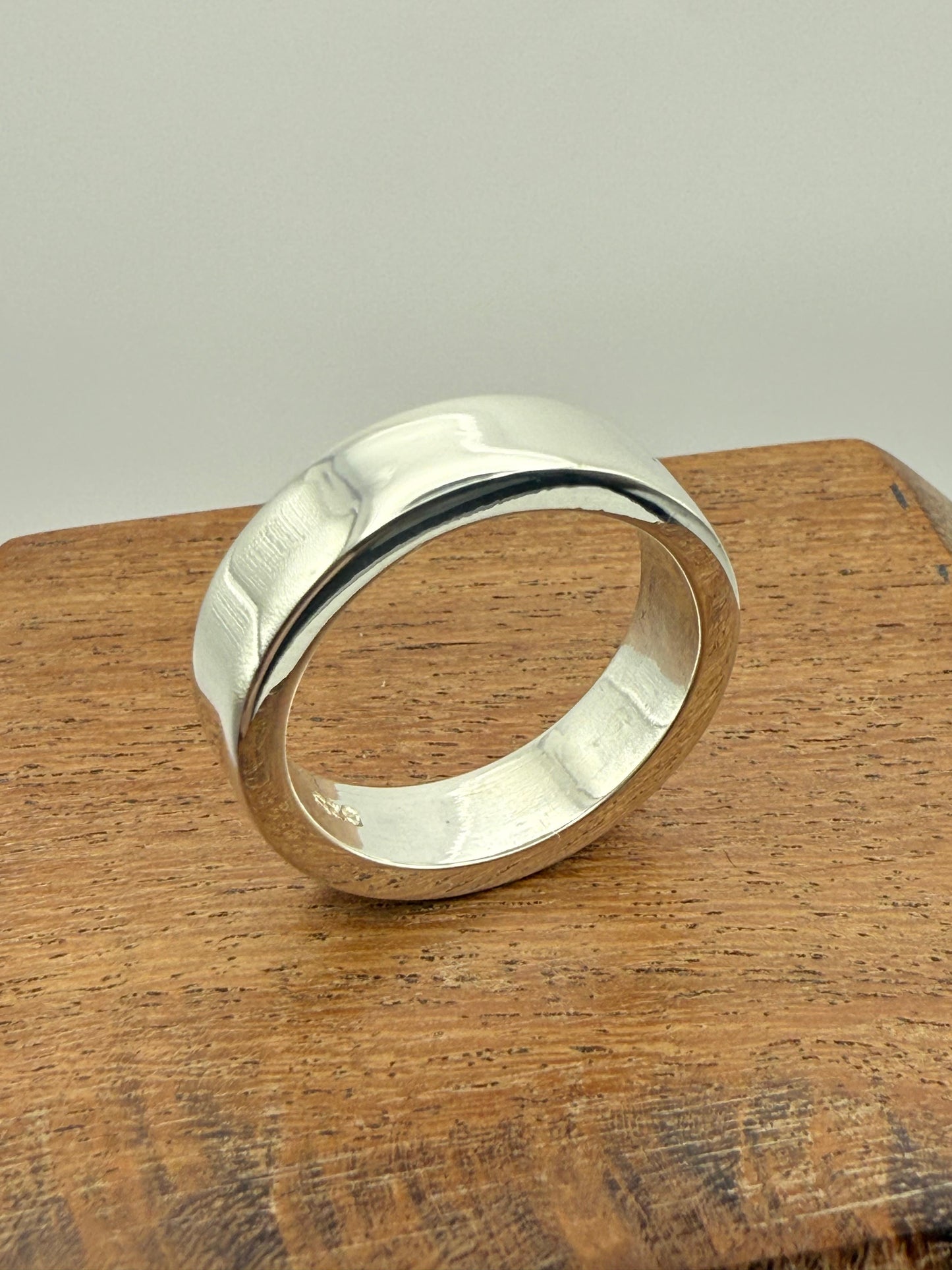 Solid 6mm Ring Sterling Silver 925