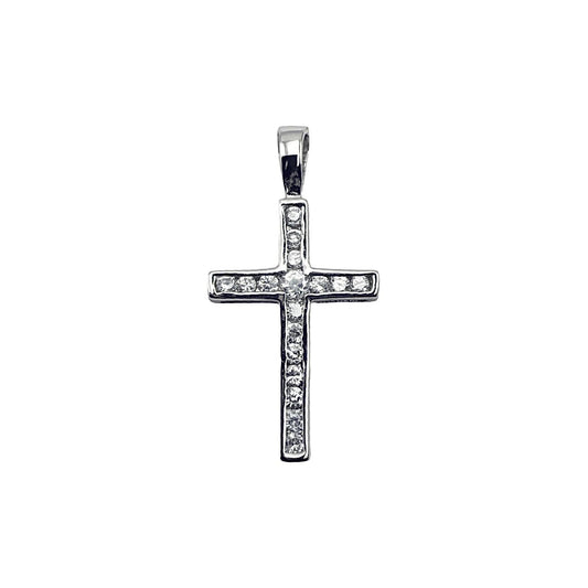 Soft Light C/Z Cross Sterling Silver 925