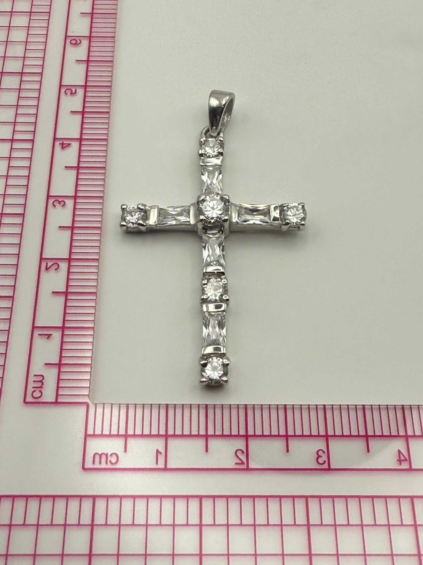 Silver Whisper C/Z Cross Sterling Silver 925