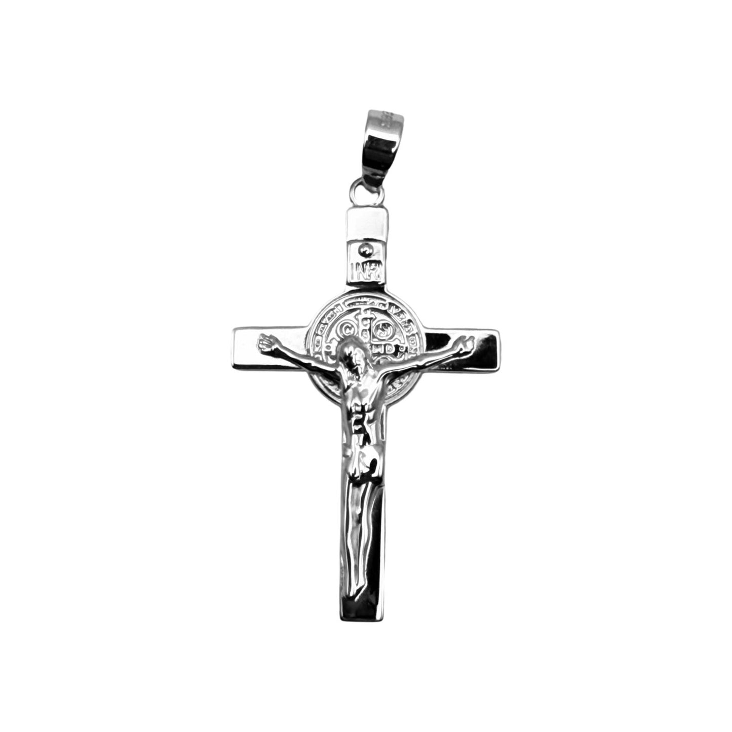 Premium St Benedict Cross Sterling Silver 925 Pendant