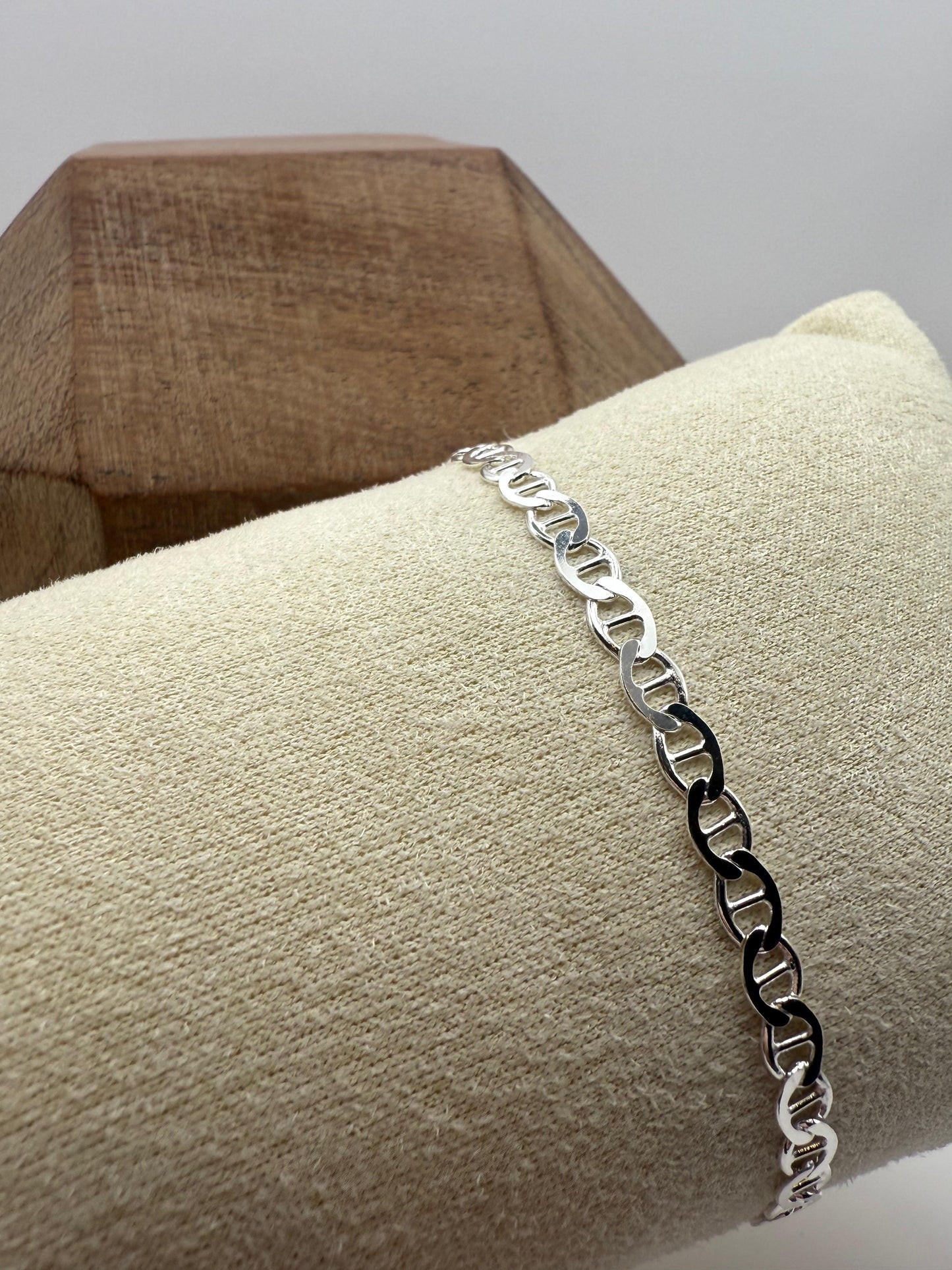 Flat Mariner Bracelet Sterling Silver 925