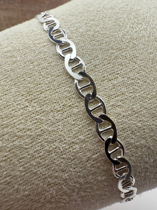 Flat Mariner Bracelet Sterling Silver 925