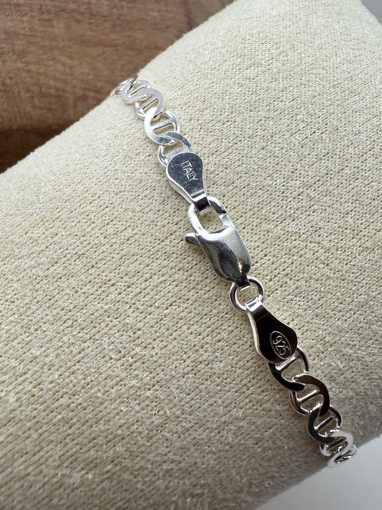 Flat Mariner Bracelet Sterling Silver 925