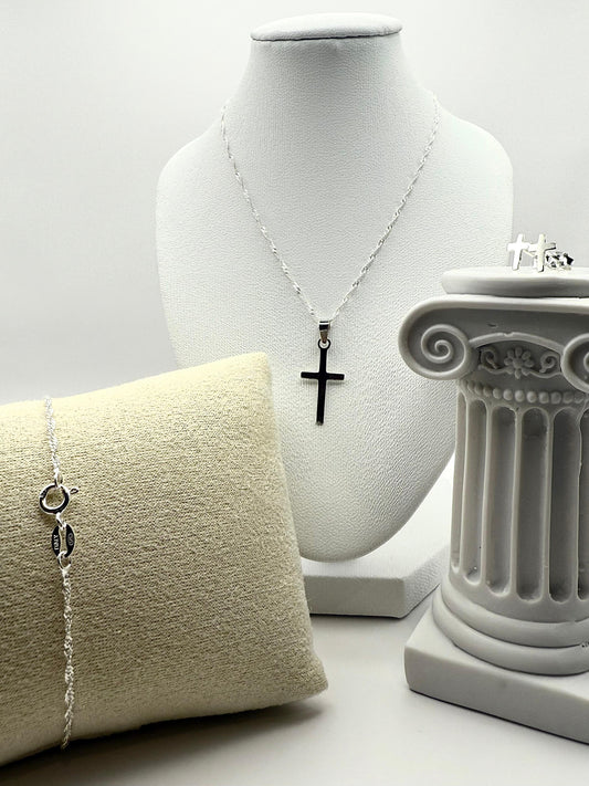 Cross Set Sterling Silver 925