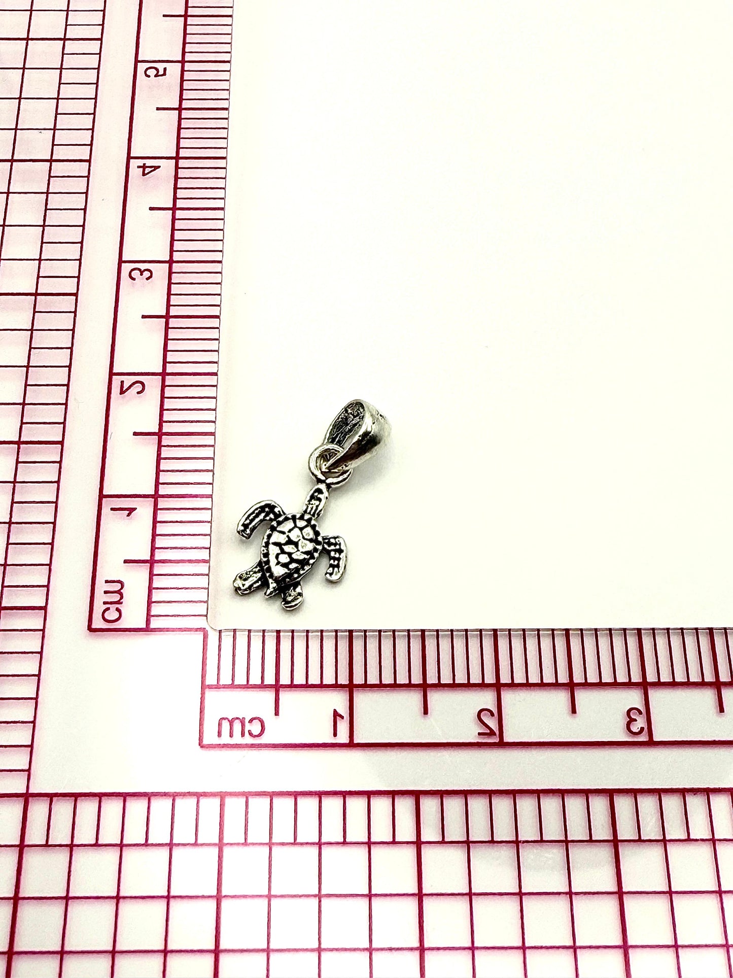 Small Turtle Pendant Sterling Silver 925