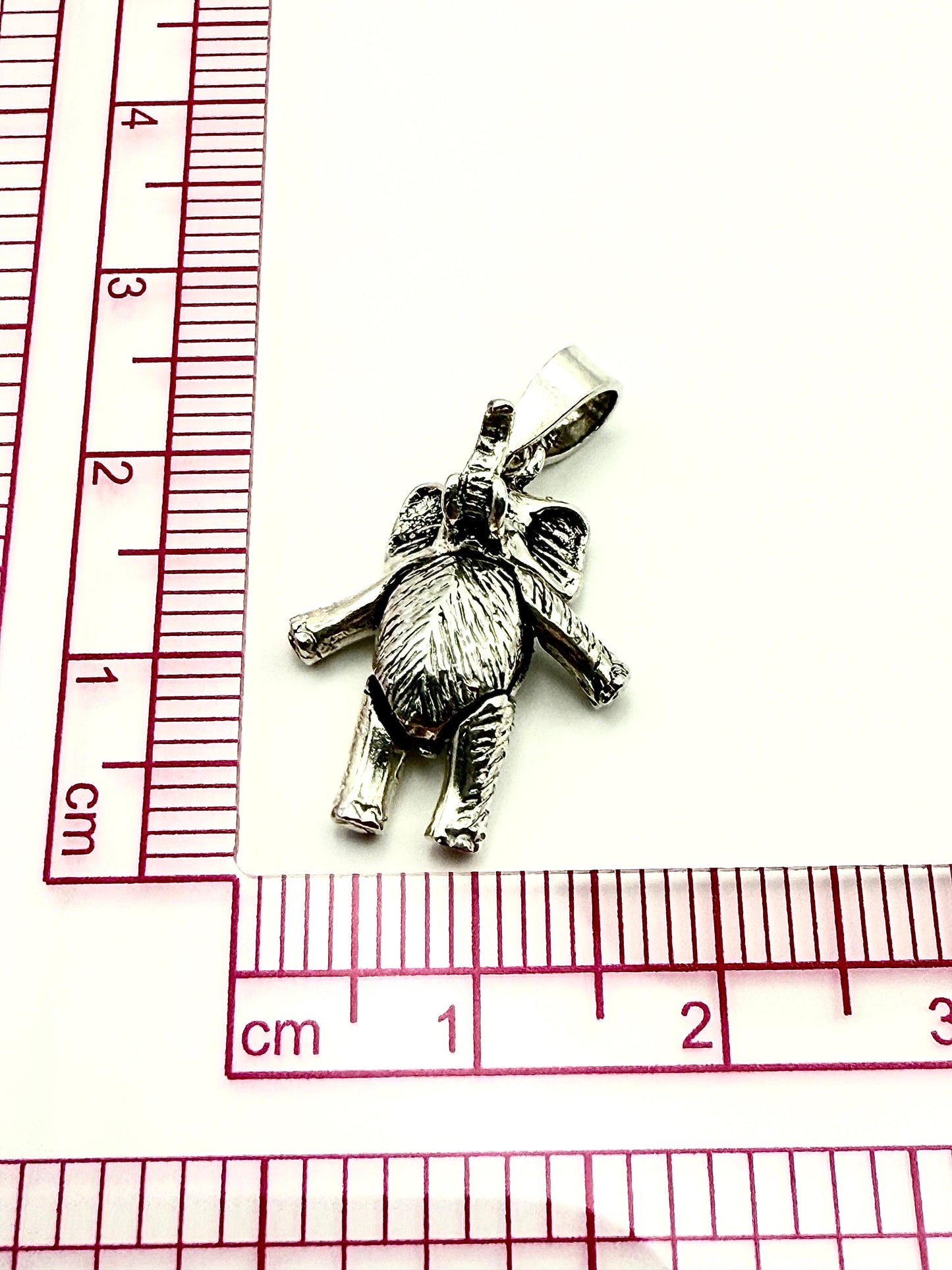 Moveable Elephant Pendant Sterling Silver 925