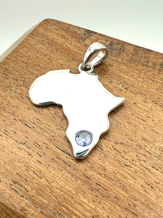 Africa Tanzanite Pendant Sterling Silver 925