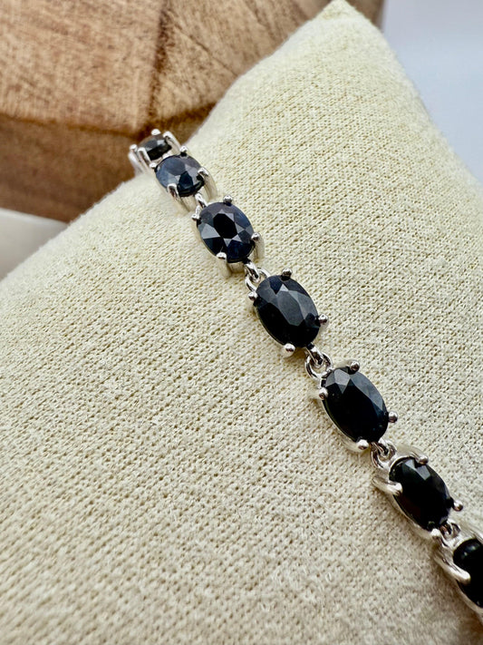 Sapphire Bracelet Sterling Silver 925