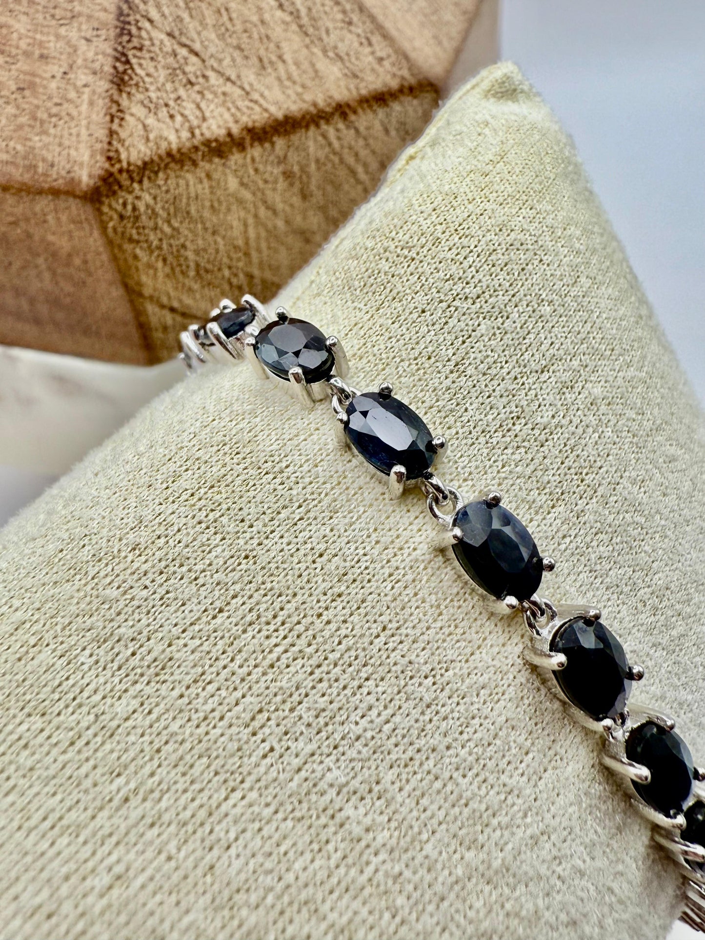 Sapphire Bracelet Sterling Silver 925