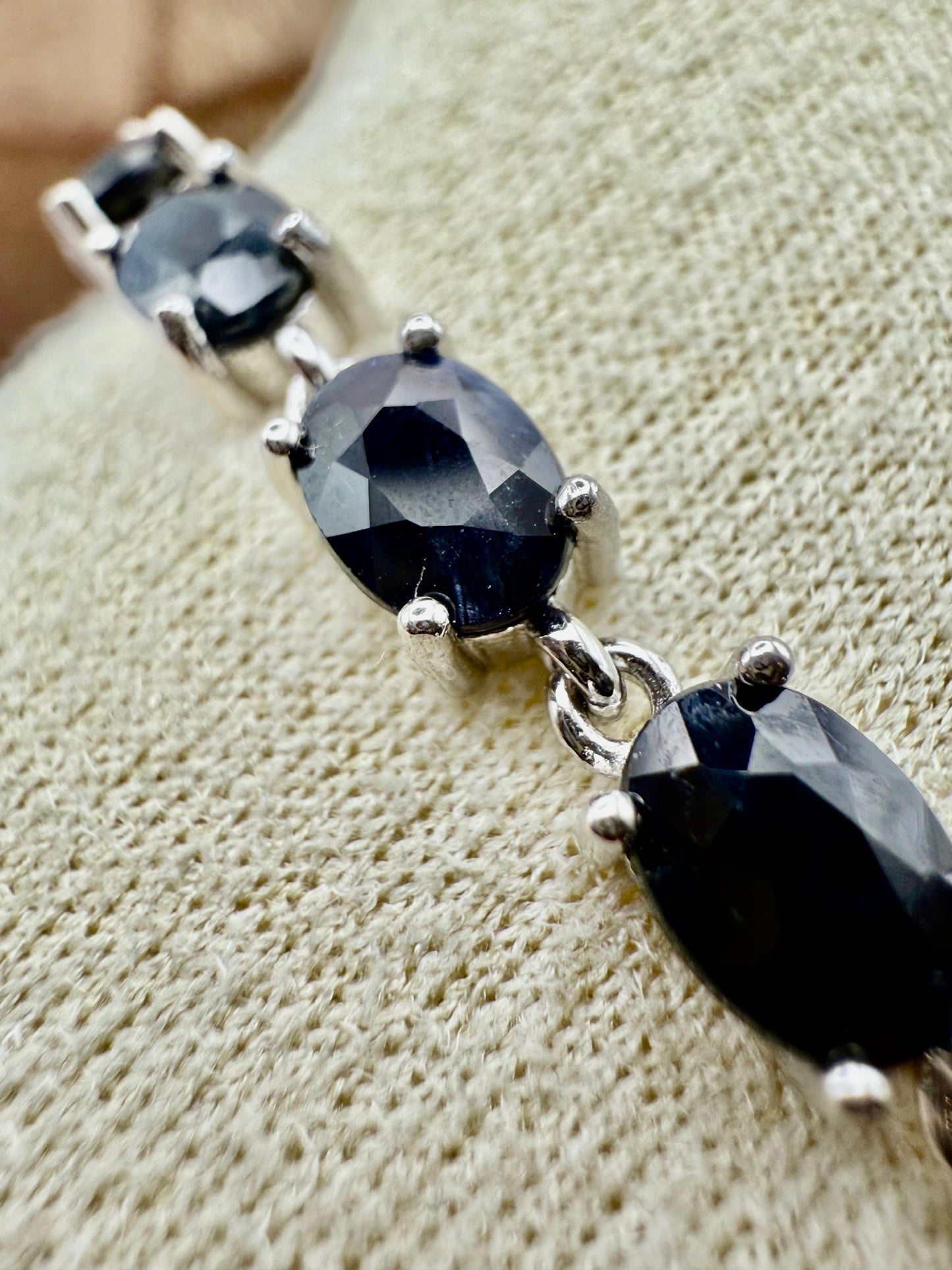 Sapphire Bracelet Sterling Silver 925