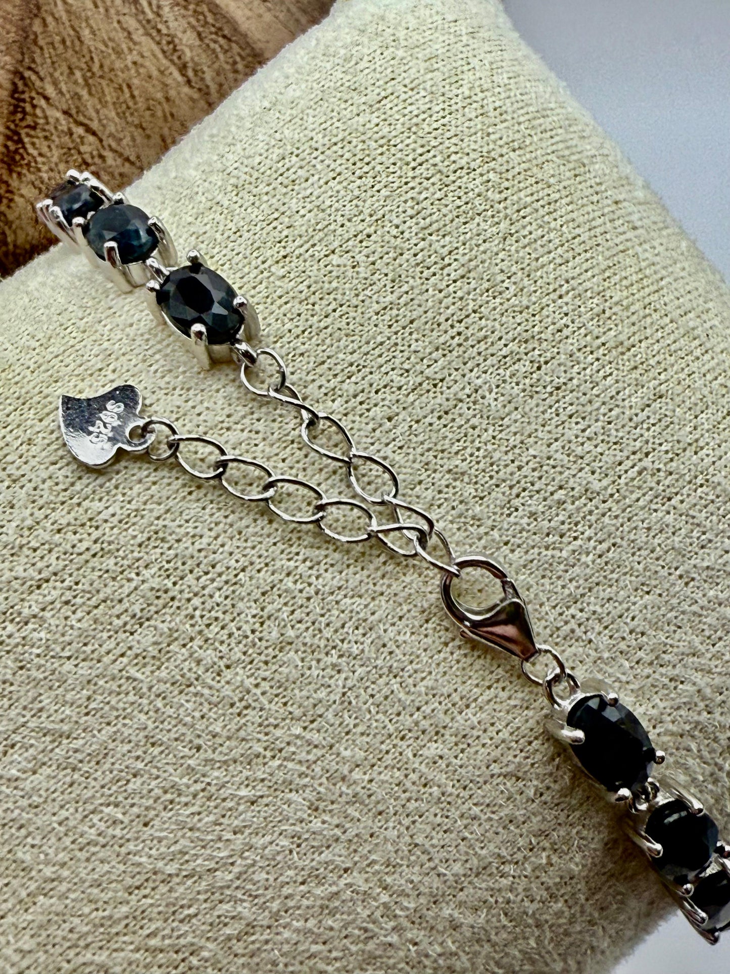 Sapphire Bracelet Sterling Silver 925