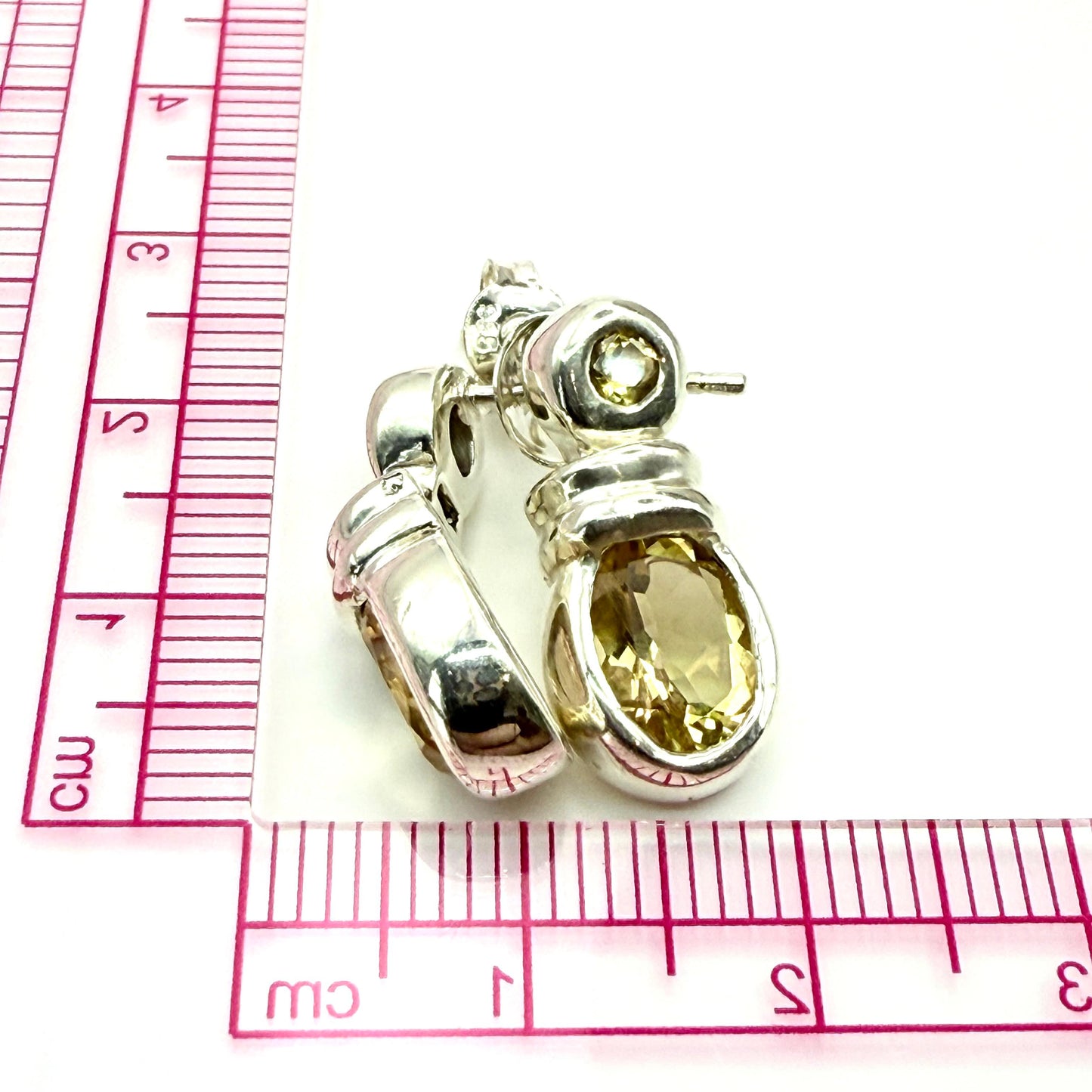 925 Sterling Silver Citrine Earrings