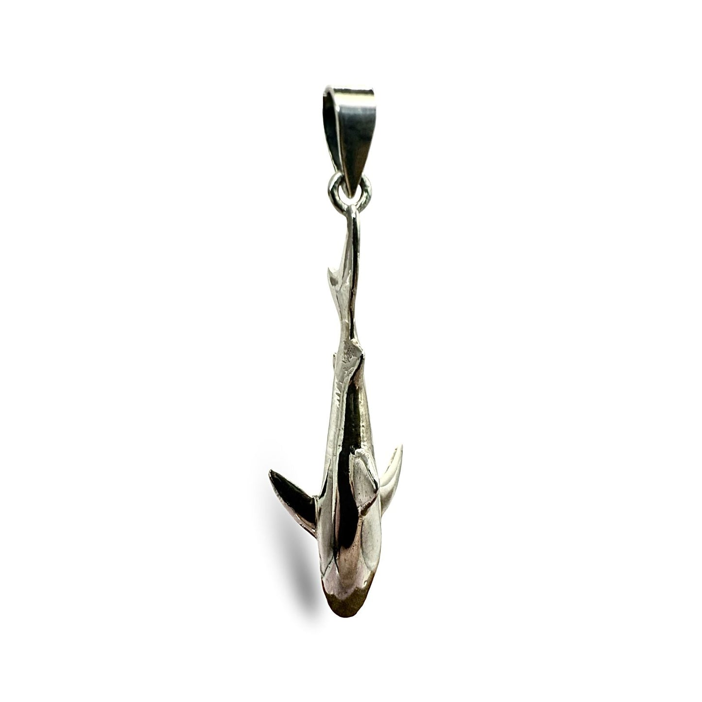 925 Sterling Silver Shark Pendant