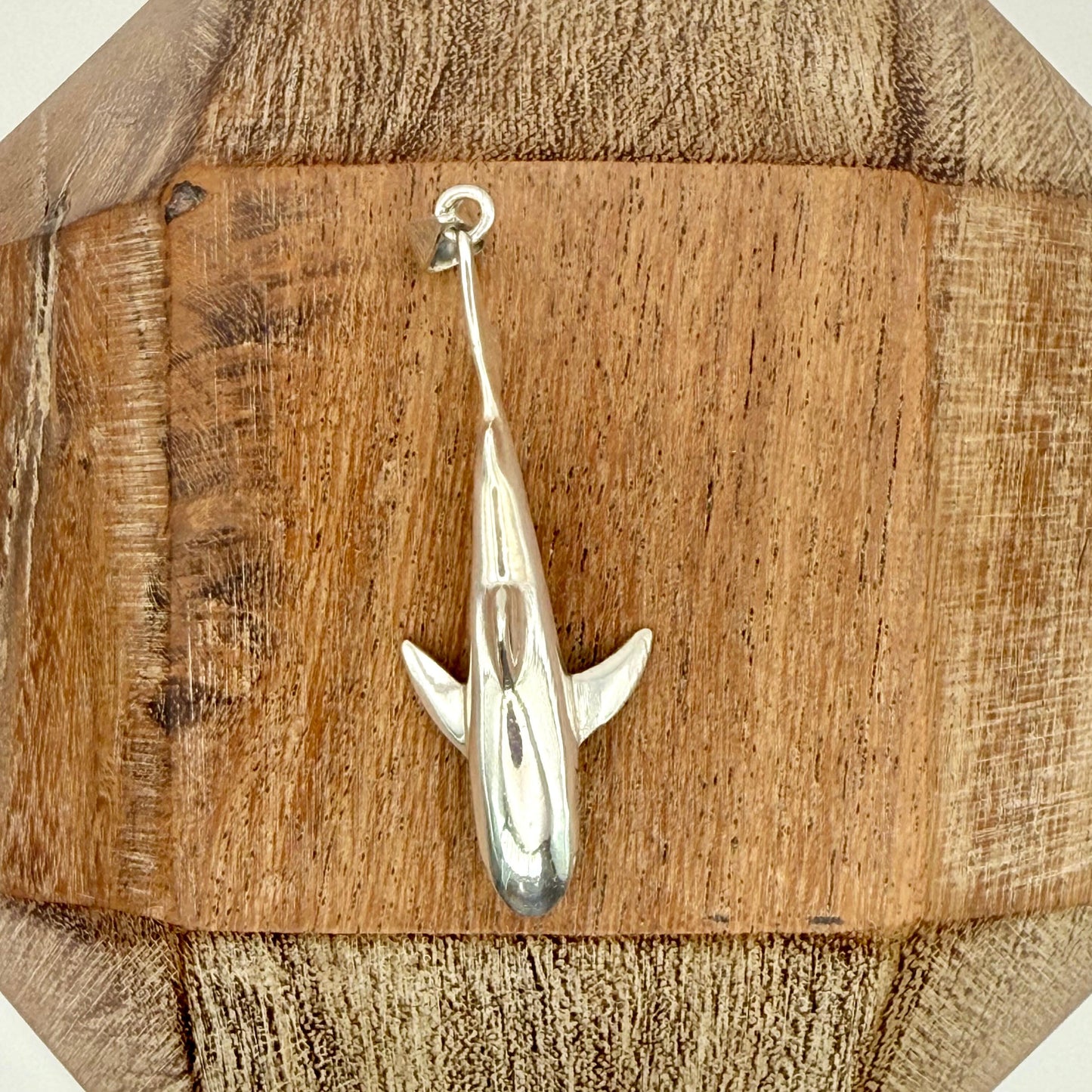 925 Sterling Silver Shark Pendant