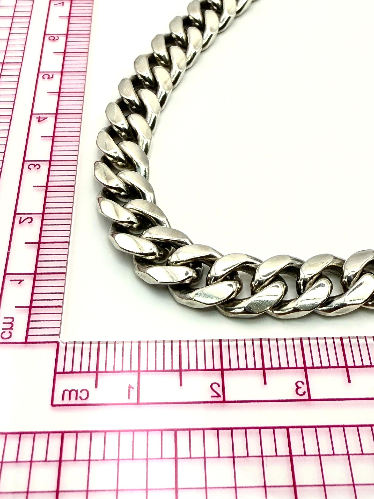 925 Sterling 8mm Solid Smooth Edge Curb Chain