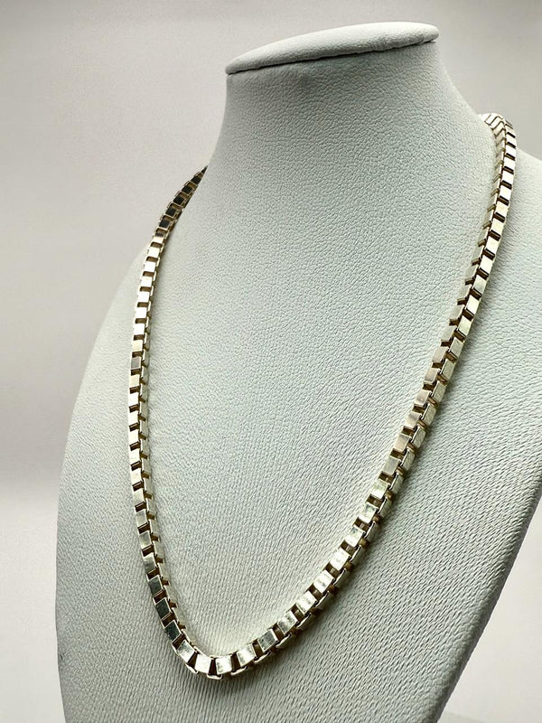 925 Sterling Silver 55cm Box Chain