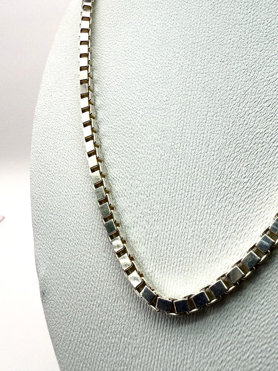 925 Sterling Silver 55cm Box Chain