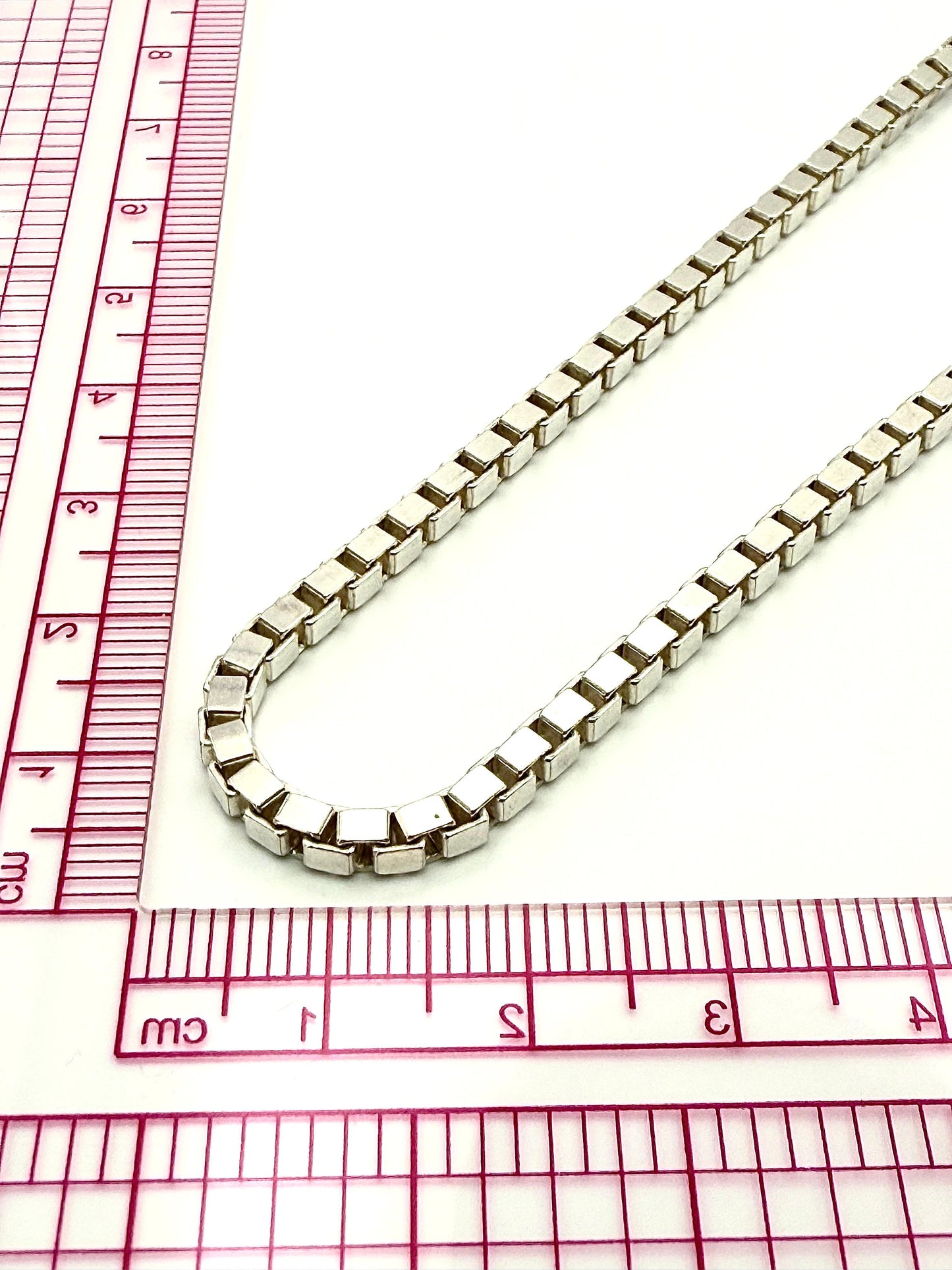 925 Sterling Silver 55cm Box Chain