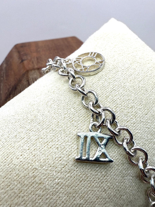 925 Sterling Silver 18.5cm Roma Bracelet