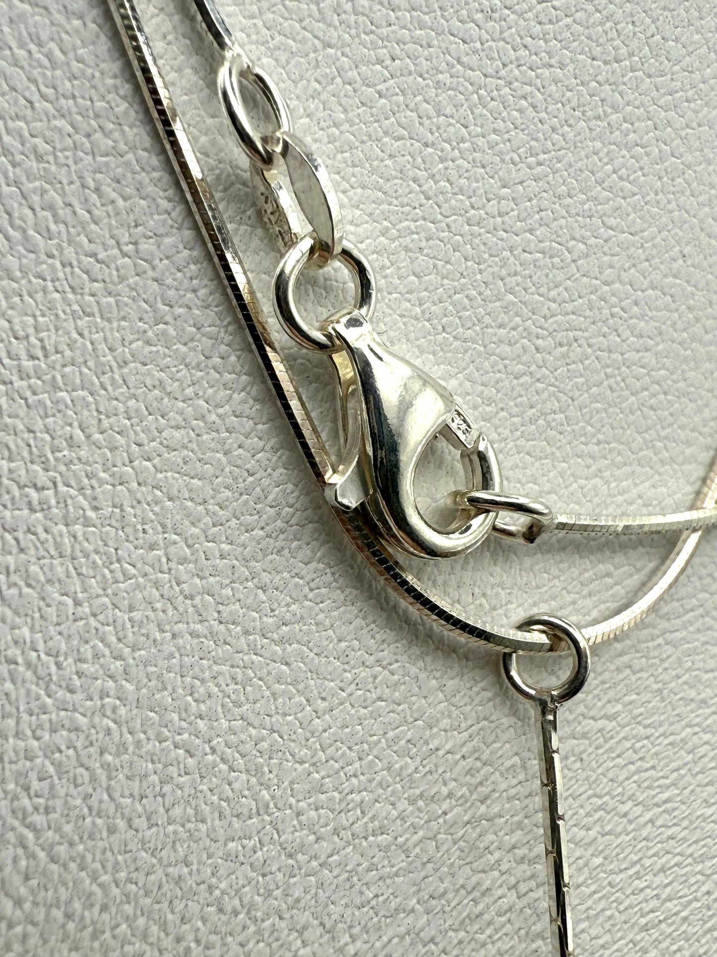 925 Sterling Silver 44cm Teardrops Necklace