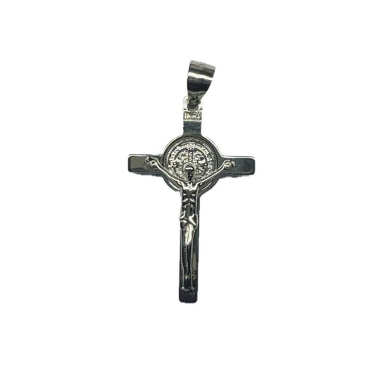St Benedict Cross Sterling Silver 925 Pendant