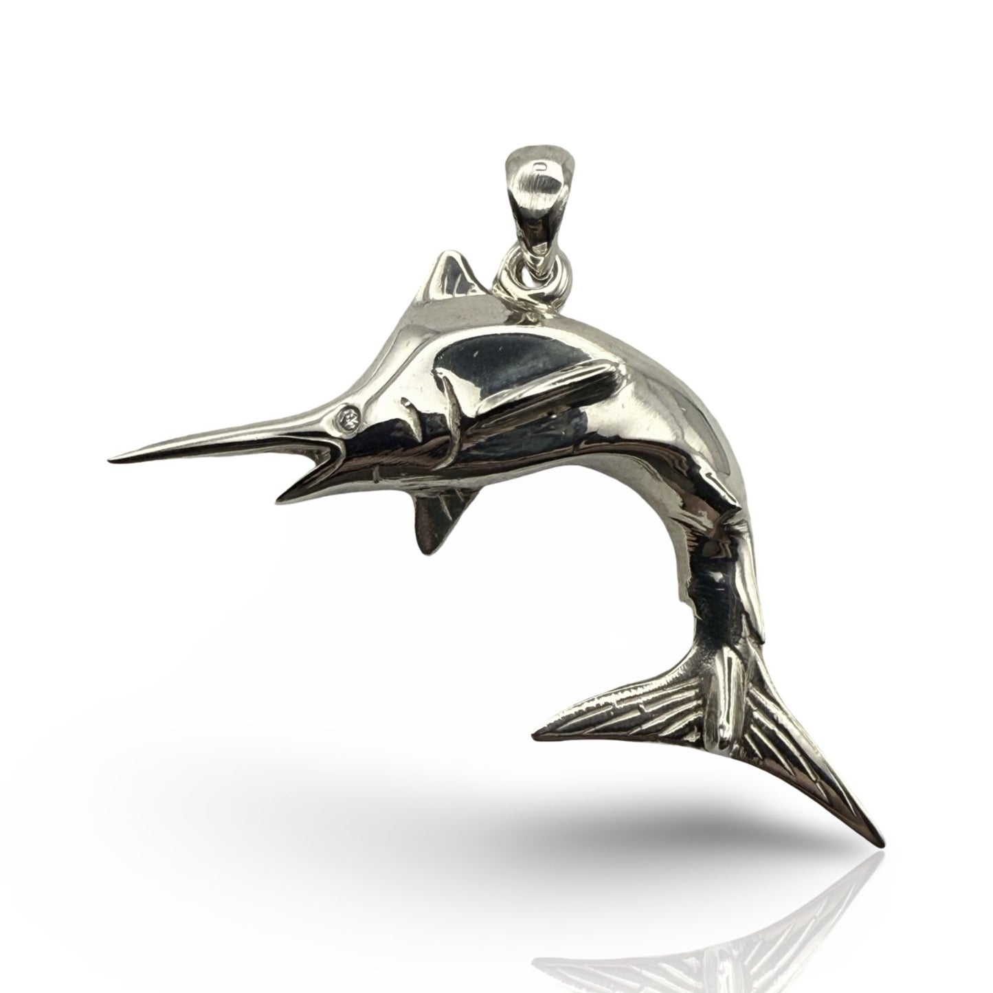 925 Sterling Silver Swordfish Pendant