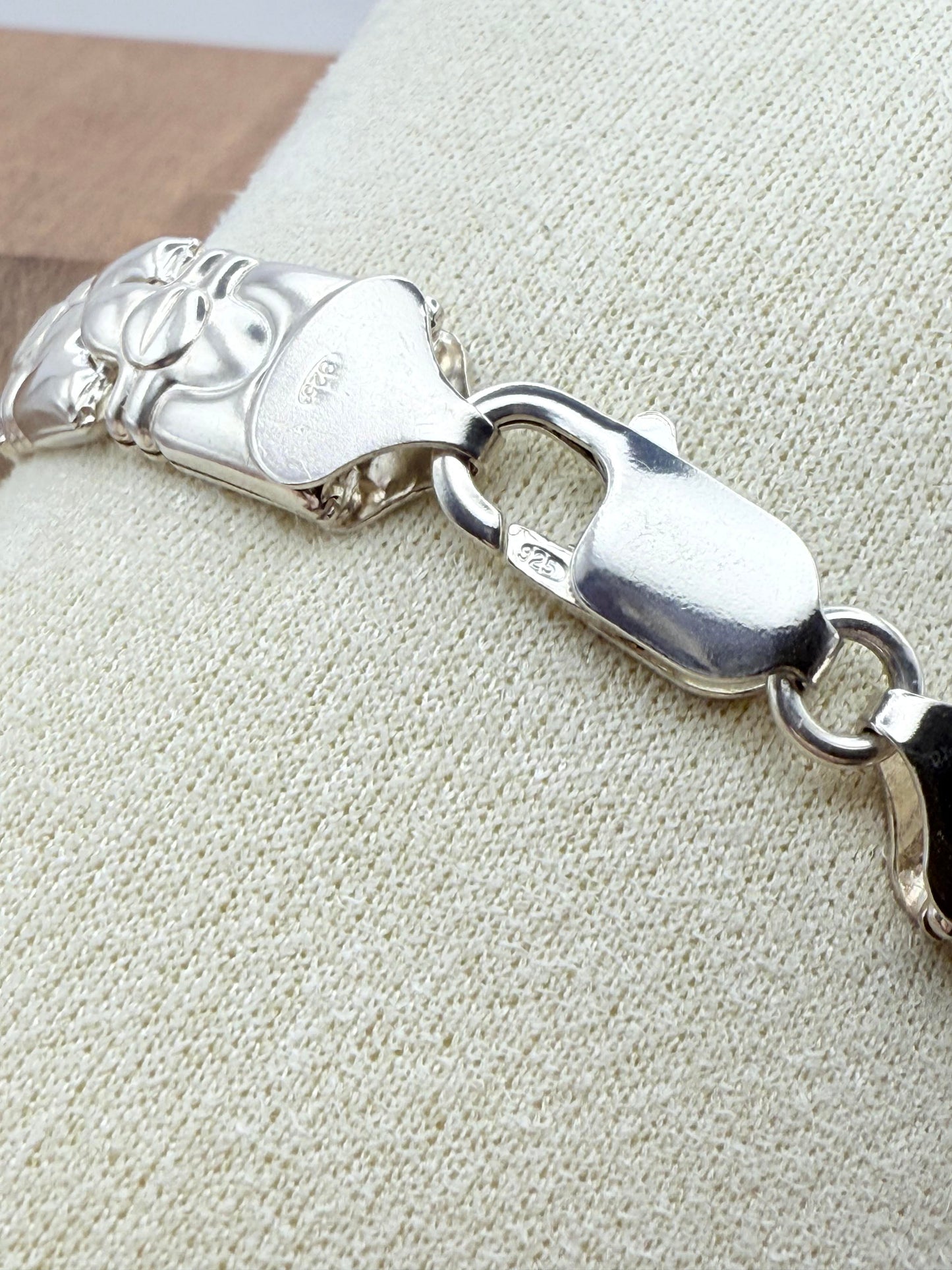 925 Sterling Silver Bolt 19cm Link Bracelet