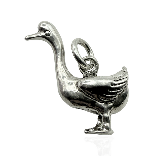 925 Sterling Silver Duck Charm