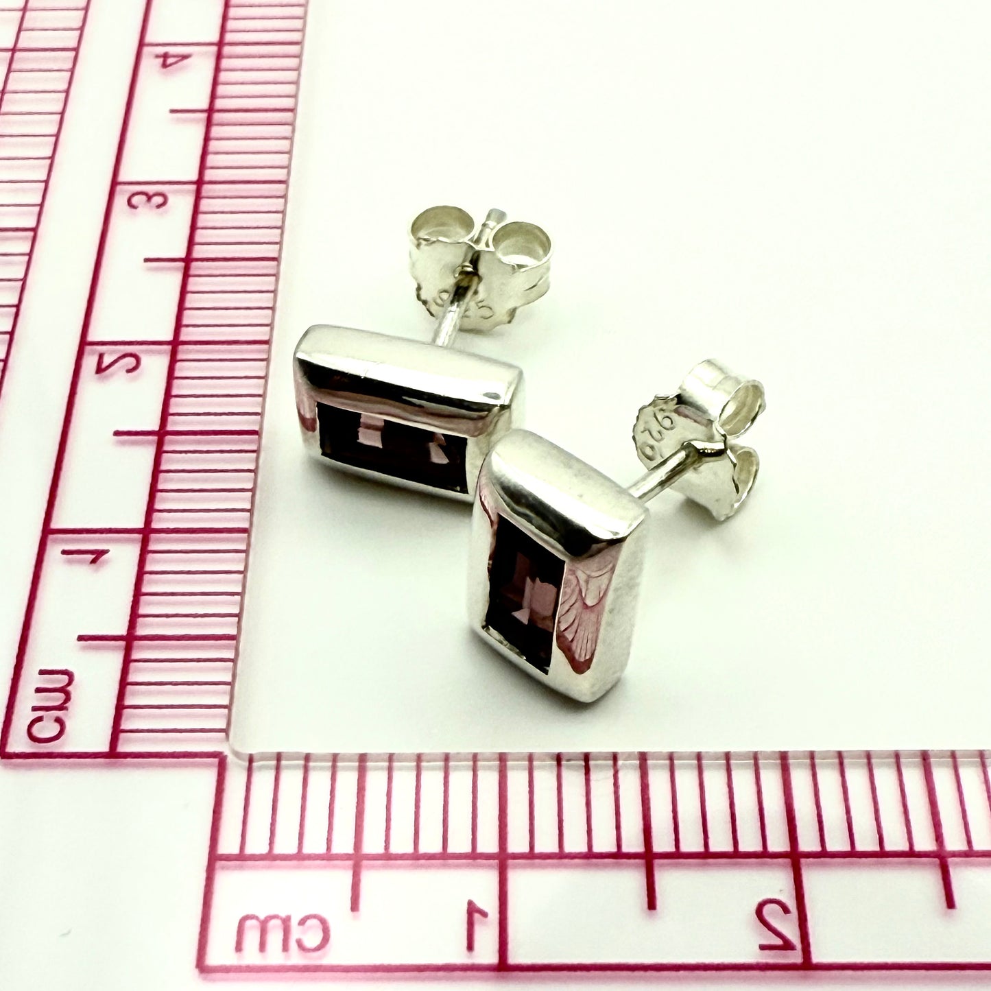 925 Sterling silver Purple Spinel Earrings