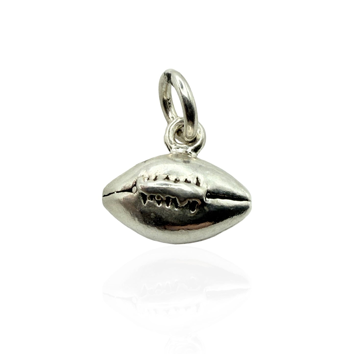 925 Sterling Silver Rugby Ball Charm