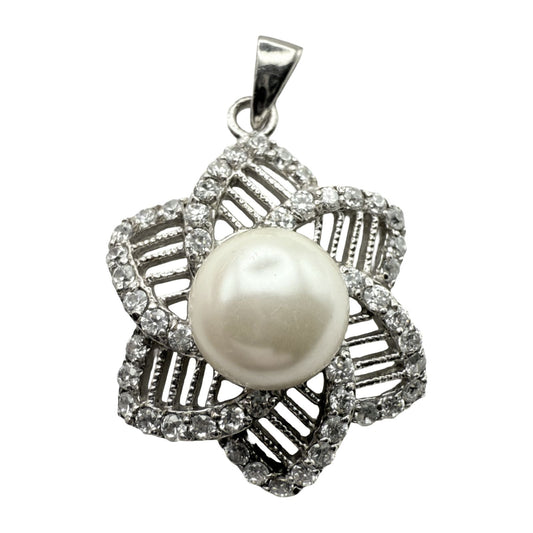 925 Sterling Silver Pearl Eye Pendant