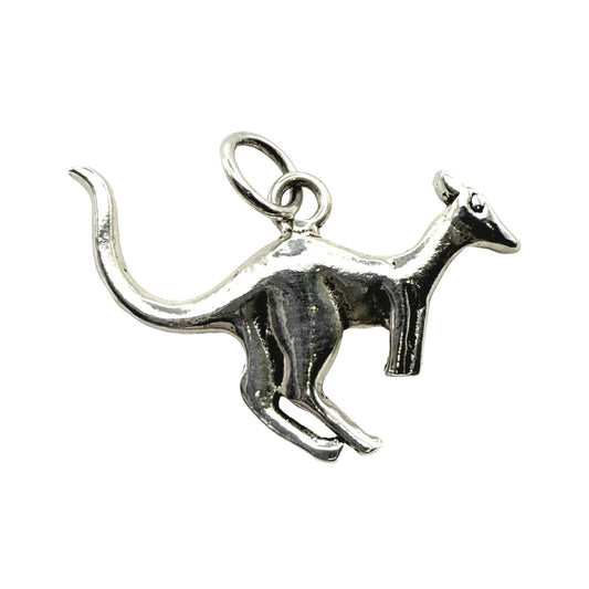 925 Sterling Silver Kangaroo Charm