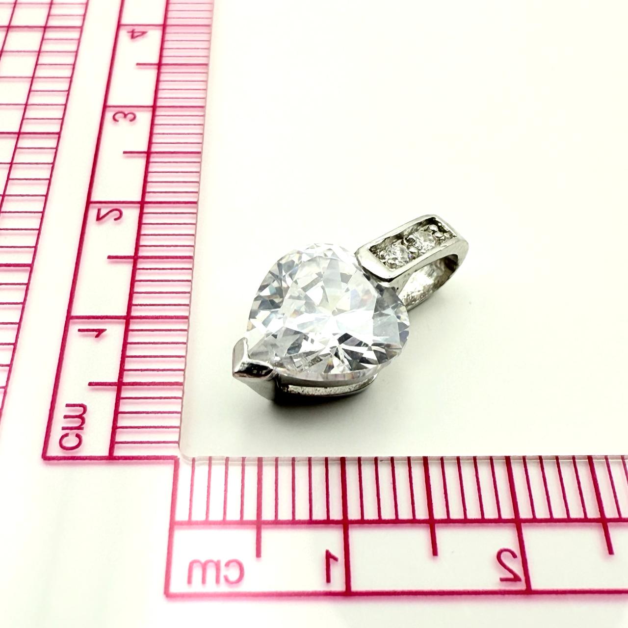 925 Sterling Silver Double Blossom Drop Pendant