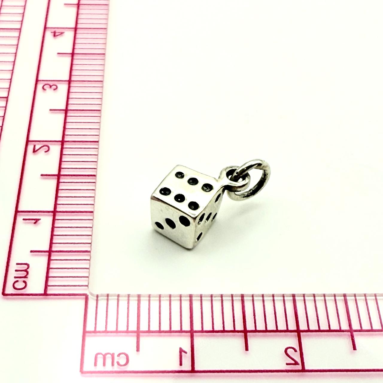 925 Sterling Silver Dice Charm