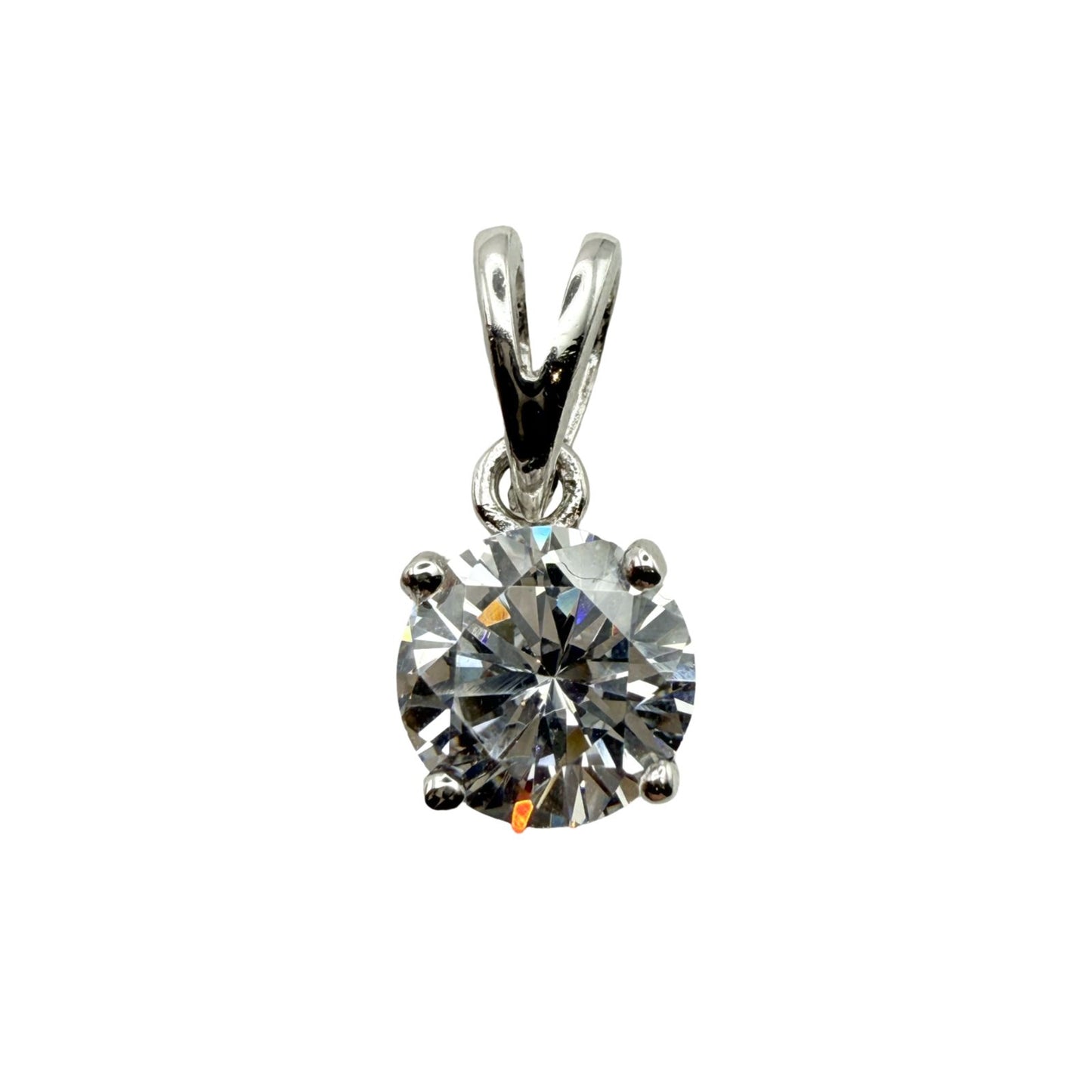 925 Sterling Silver C/Z Pendant