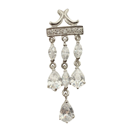 925 Sterling Silver Chandelier Drop Pendant