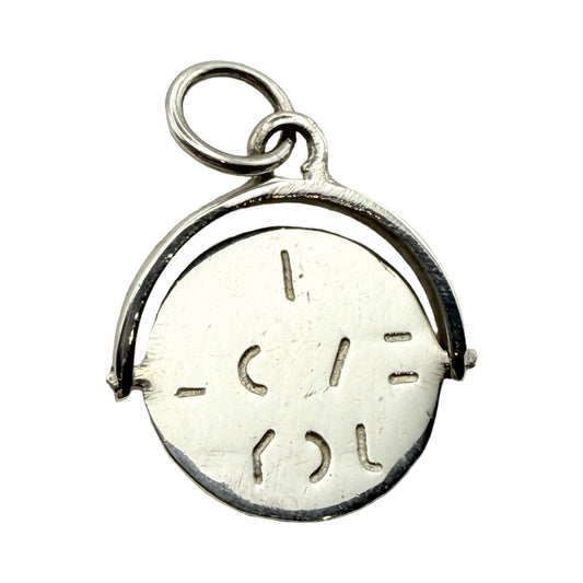 925 Sterling Silver "I Love You" Spinner Charm
