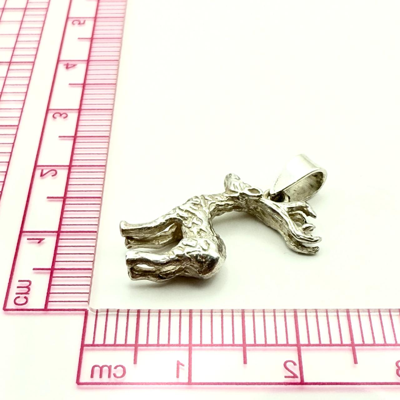 925 Sterling Silver Reindeer Pendant